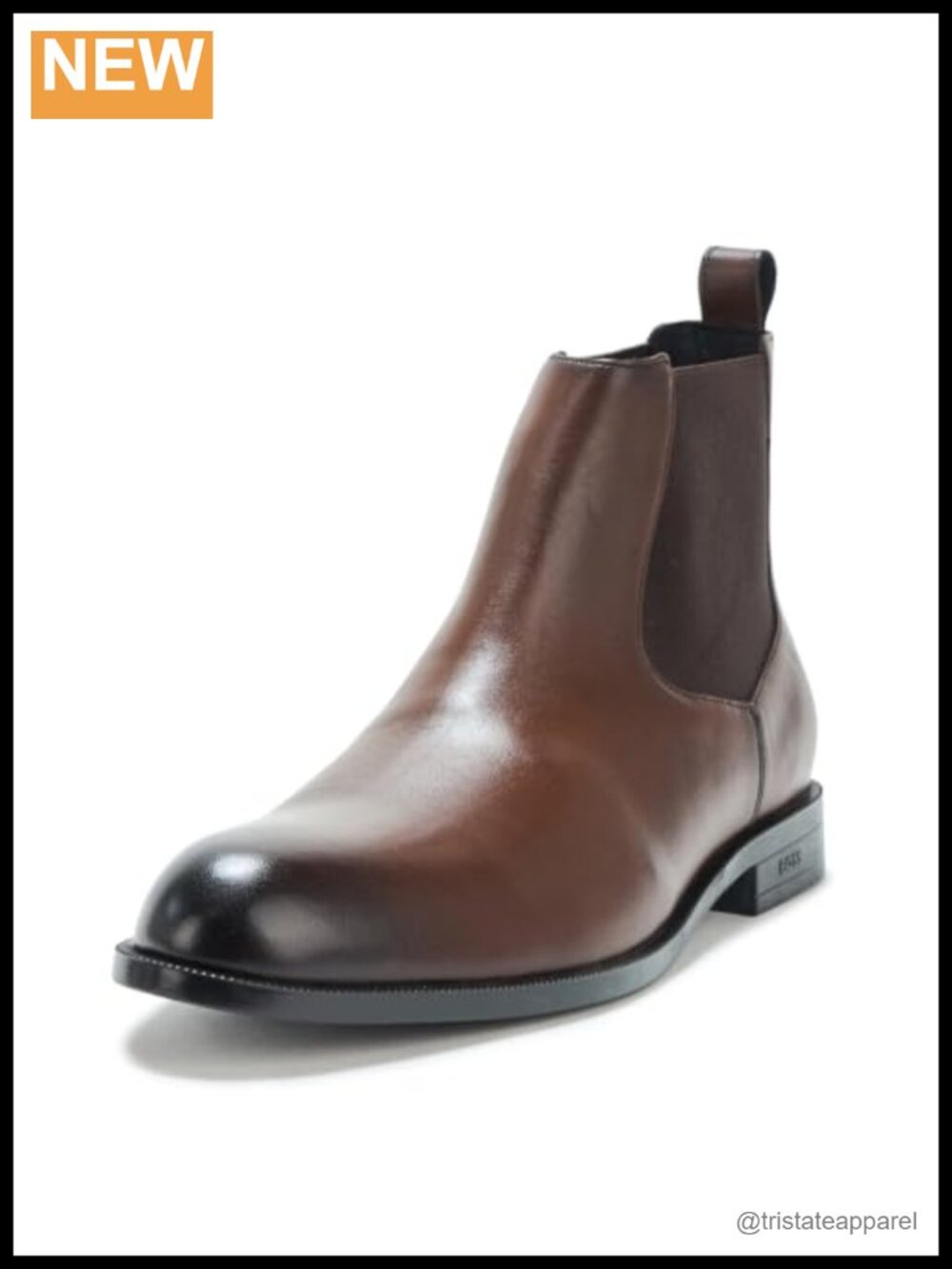 BOSS Tayil Smooth Leather Slip On Chelsea Boot